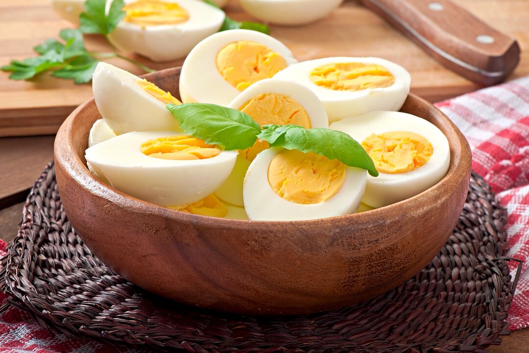 uova sode per migliorare la potenza